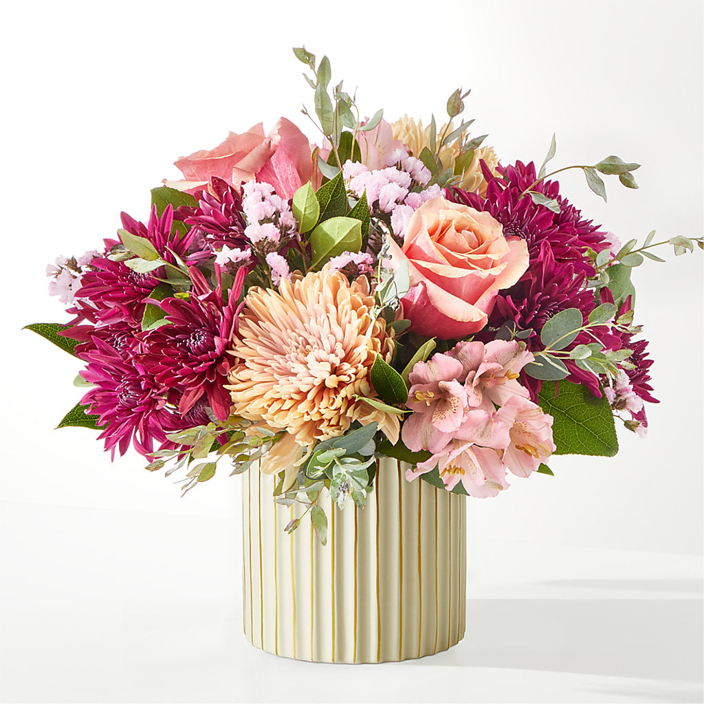 Berry Cobbler Bouquet with Ivory Vase –  A Flower Matters, Dallas TX