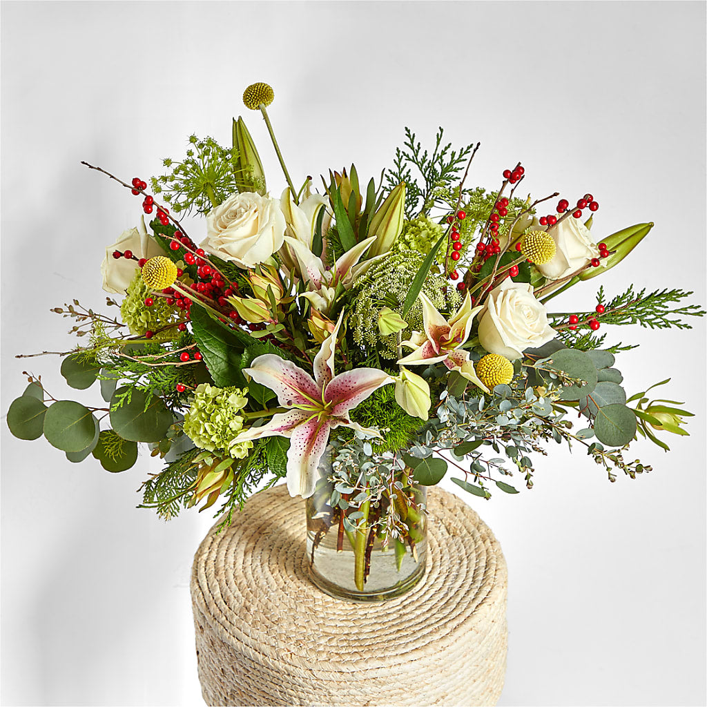 Berry & Bright Bouquet –  A Flower Matters, Dallas TX