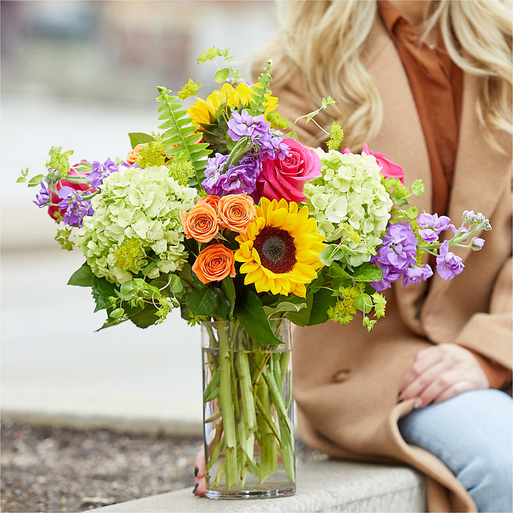 Vibrant Greetings Bouquet –  A Flower Matters, Dallas TX