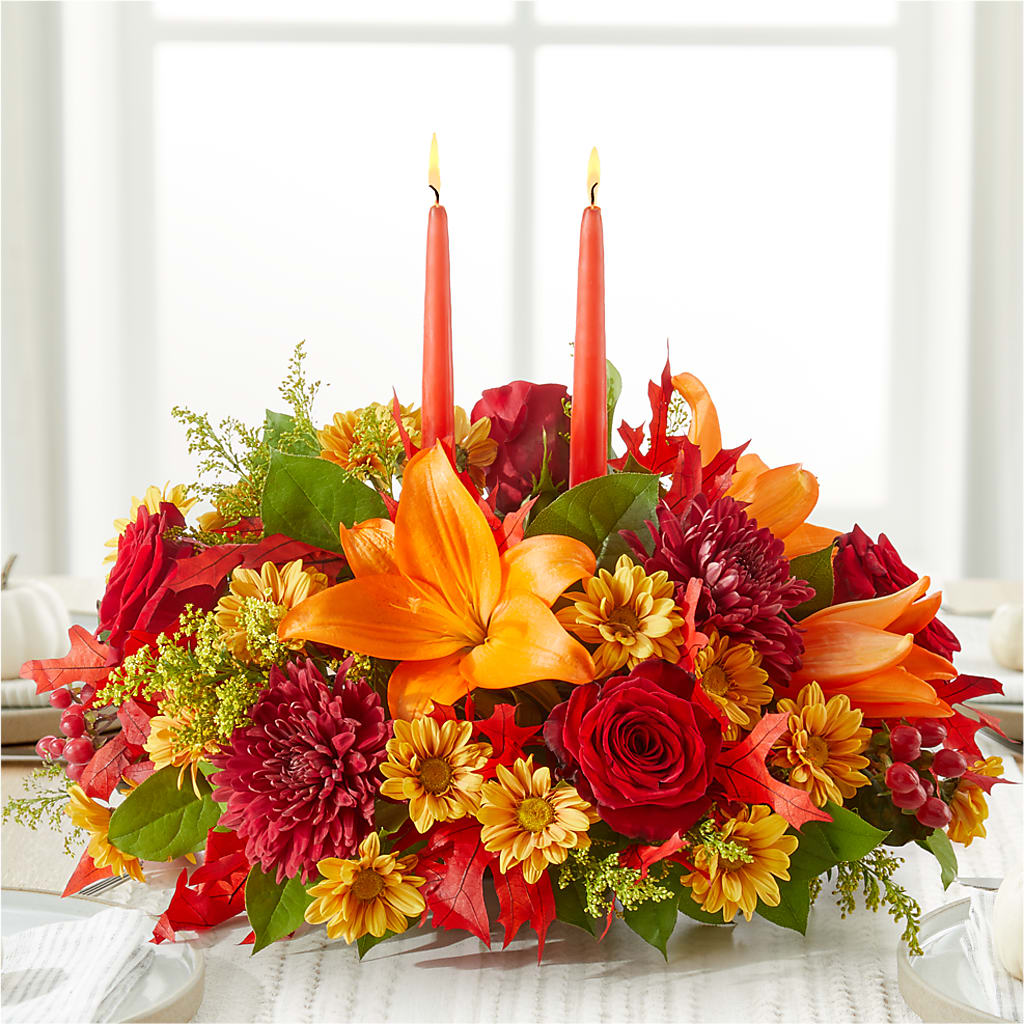 Autumn's Embrace Centerpiece –  A Flower Matters, Dallas TX