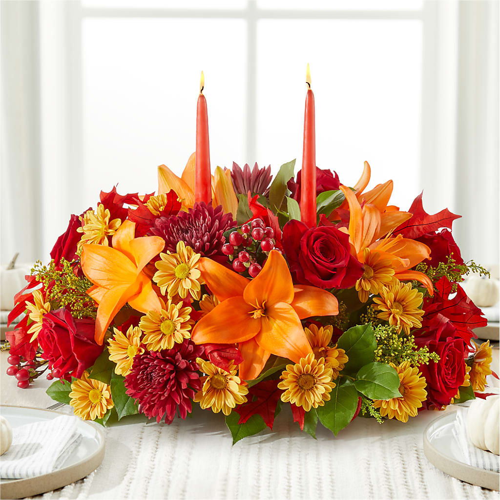 Autumn's Embrace Centerpiece –  A Flower Matters, Dallas TX