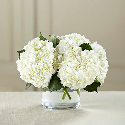 White Hydrangea Bouquet –  A Flower Matters, Dallas TX